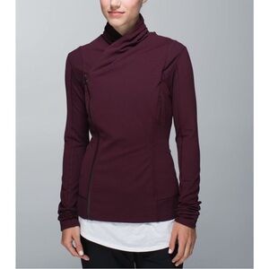 Lululemon Yoga Jacket - Burgundy Size 8